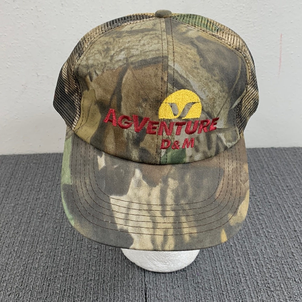 Vintage AGVenture D&M Trucker Hat Mens Advantage Timber Camo Mesh Back K-Product